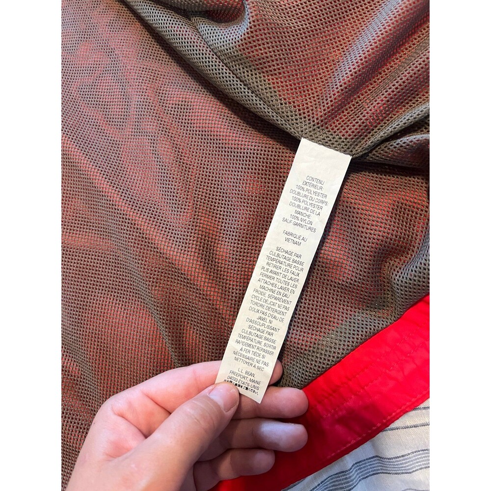 L.L.Bean Men’s Full Zip Windbreaker Outdoor Hiking Jacket Size XXL - Picture 10 of 11